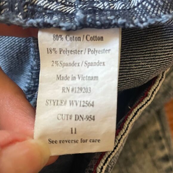 Classic Acid Wash High Waist  destroyed Jeans - Picture 7 of 11